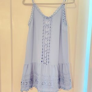 Baby blue boutique dress